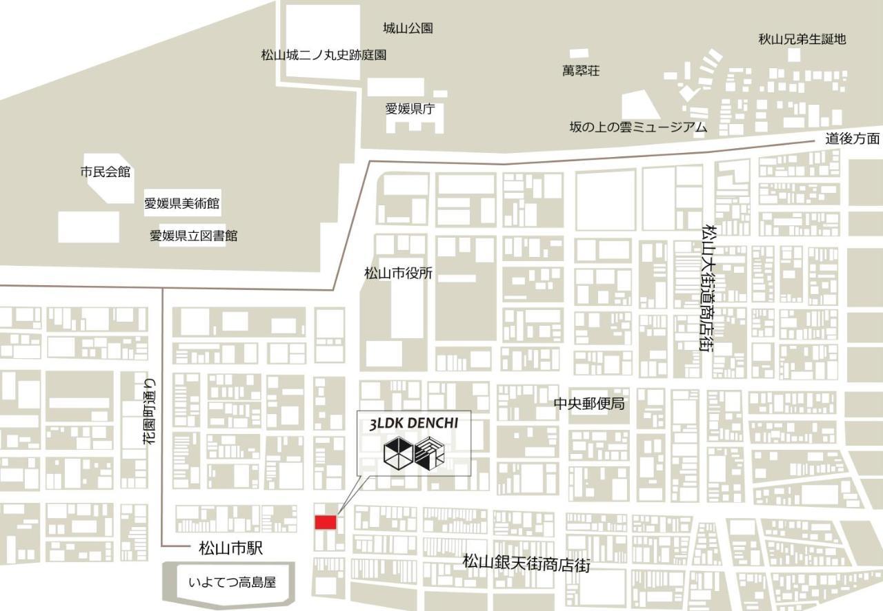 3Ldk Denchi Hotel Matsuyama  Bagian luar foto